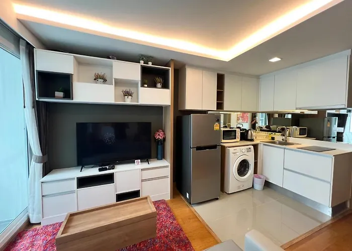 Apartamento Contemporary Premier 1br - Ultra Fast Wifi - Bts Nana Bangkok
