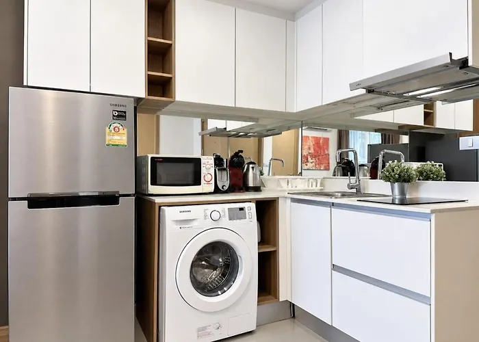Appartement Contemporary Premier 1br - Ultra Fast Wifi - Bts Nana Bangkok